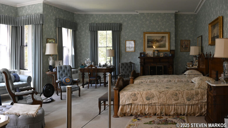 Master Bedroom in the Billings Mansion at Marsh-Billings-Rockefeller National Historical Park