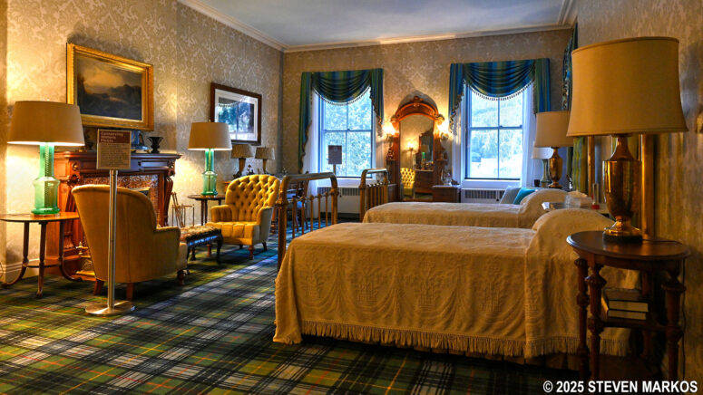 Bedroom on the second floor of the Billings Mansion at Marsh-Billings-Rockefeller National Historical Park
