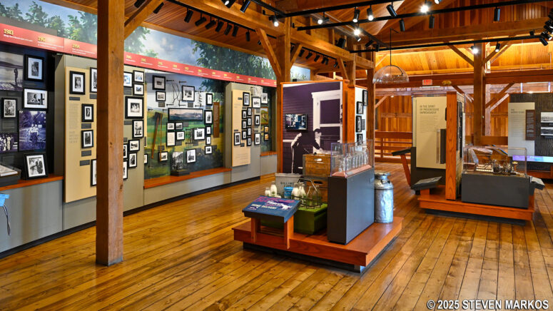Exhibit area on the history of Billings Farm at the Vermont Farm Life Museum, Billings Farm and Museum in Woodstock, Vermont