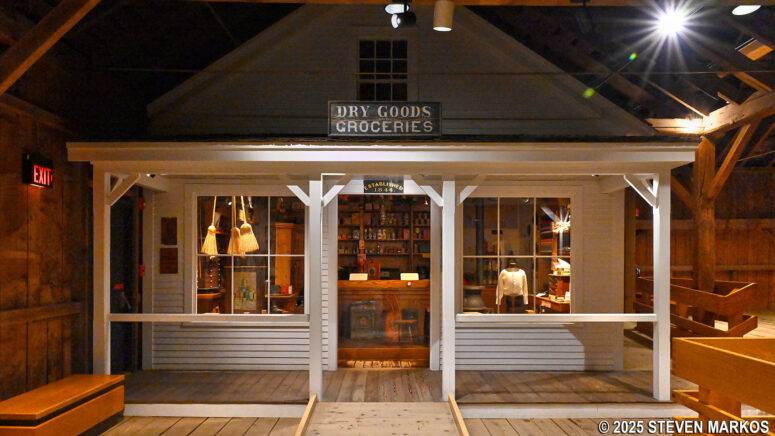 Reproduction of a country store at the Vermont Farm Life Museum, Billings Farm and Museum in Woodstock, Vermont