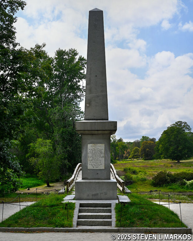Battle Monument at the North Bridge in Minute Man National Historical Park