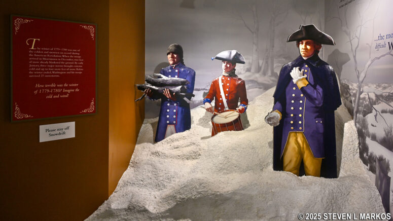 Winter Camp at Morristown exhibit in the Discover History Center of the Washington's Headquarters Museum, Morristown National Historical Park