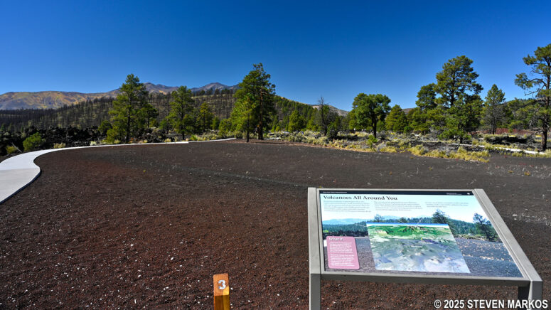 Stop 3 on the Lava Flow Trail at Sunset Crater Volcano National Monument