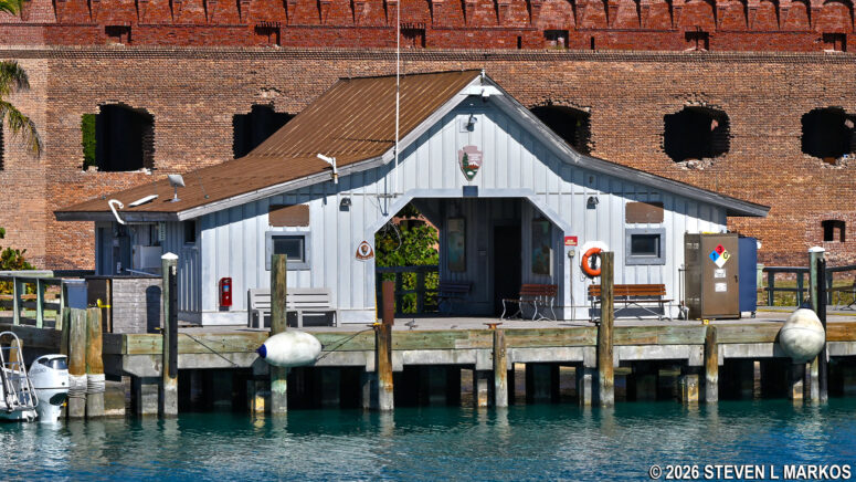 Dock House on Garden Key at Dry Tortugas National Park