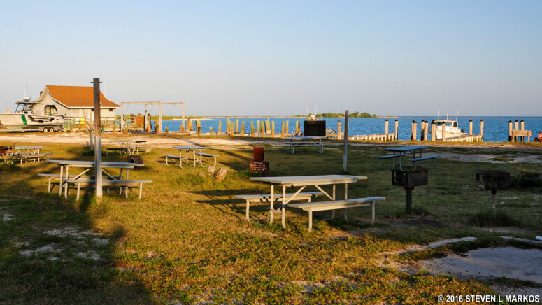 Overflow camping area on Garden Key in Dry Tortugas National Park