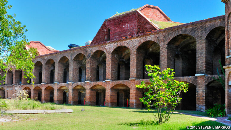 Casemates of Fort Jefferson on Garden Key in Dry Tortugas National Park