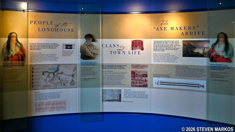 Informational exhibit in the Fort Stanwix National Monument Visitor Center museum