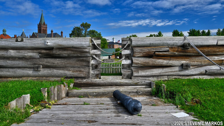 Embrasure as seen from inside Fort Stanwix, Fort Stanwix National Monument