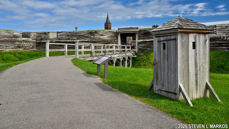 Sally port, bridge, and sentry box at Fort Stanwix, Fort Stanwix National Monument