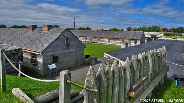 View of Fort Stanwix from the top of a bastion, Fort Stanwix National Monument