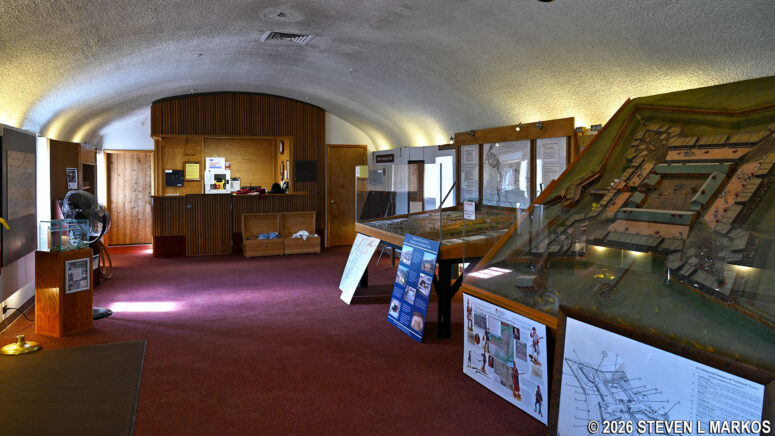 Exhibit room inside Fort Stanwix, Fort Stanwix National Monument
