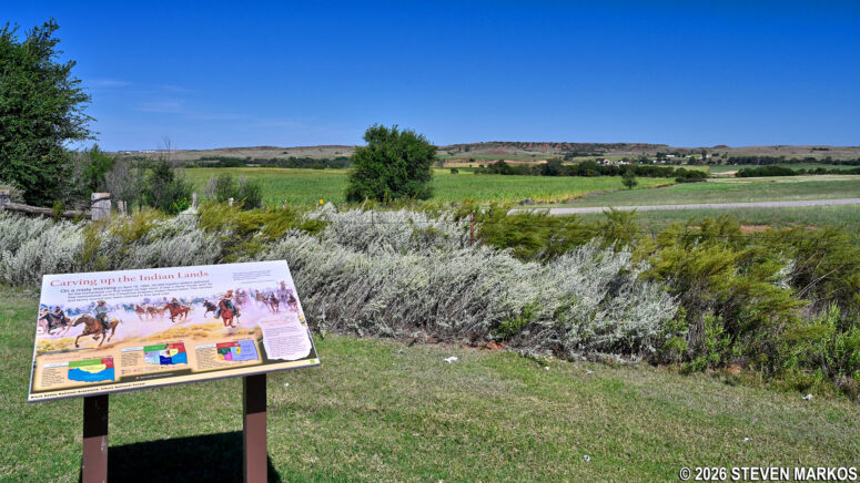 View of the Washita River Valley from the Dust and Fire Trail overlook at Washita Battlefield National Historic Site