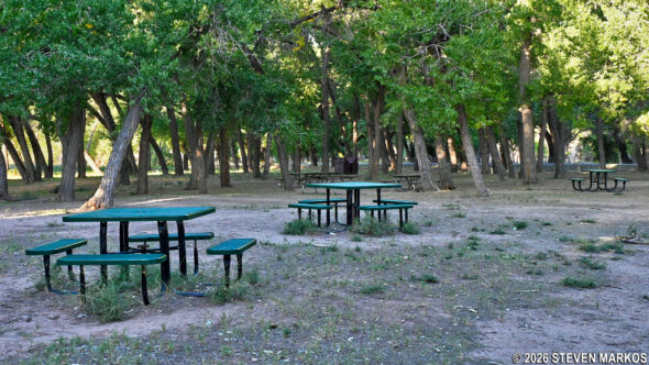 Picnic area at Canyon de Chelly National Monument