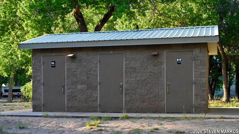 Restrooms are located by the picnic area at Canyon de Chelly National Monument