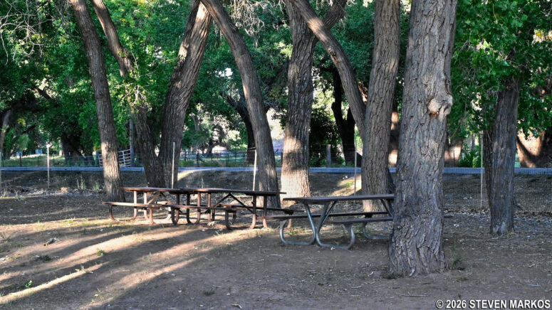 Picnic area at Canyon de Chelly National Monument