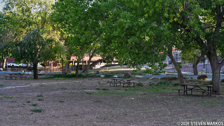 Picnic area at Canyon de Chelly National Monument