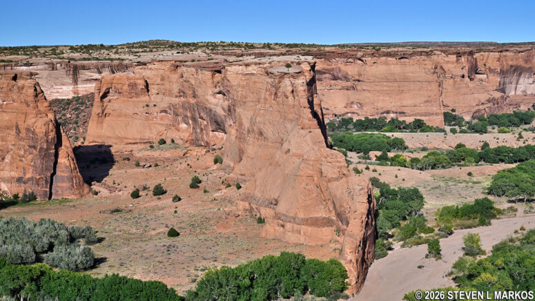 View of Blade Rock from Tséyi' Overlook on the South Rim Drive, Canyon de Chelly National Monument