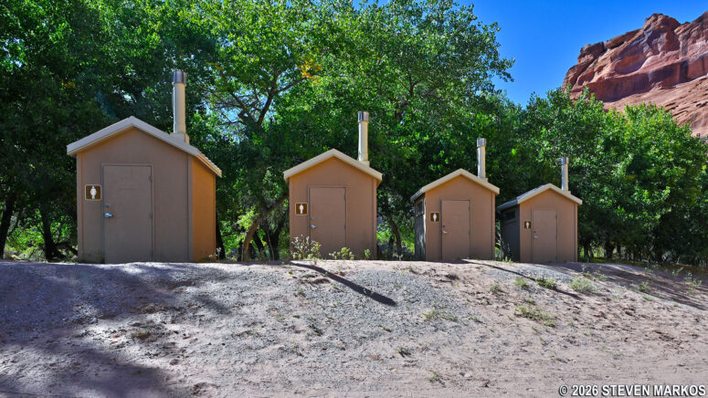 Restrooms at the White House archeological site, Canyon de Chelly National Monument