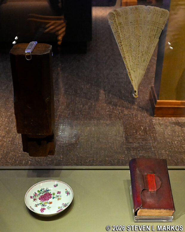 Personal belongings of Judith Henry on display in the Visitor Center museum at Manassas National Battlefield Park