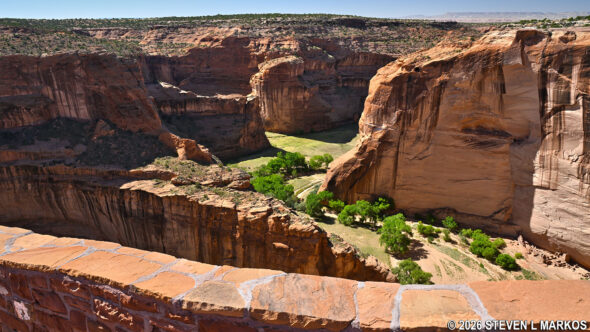 View from the Antelope House Overlook on North Rim Drive at Canyon de Chelly National Monument
