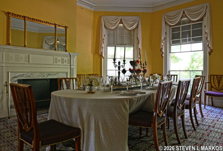 The Grange's dining room, Hamilton Grange National Memorial