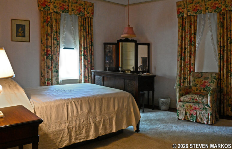 Guest room in the Kennedy's Beals Street house, John Fitzgerald Kennedy National Historic Site