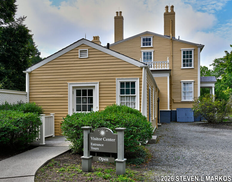 Visitor Center at the back of the Henry Longfellow House in Cambridge, Massachusetts, Longfellow House – Washington’s Headquarters National Historic Site