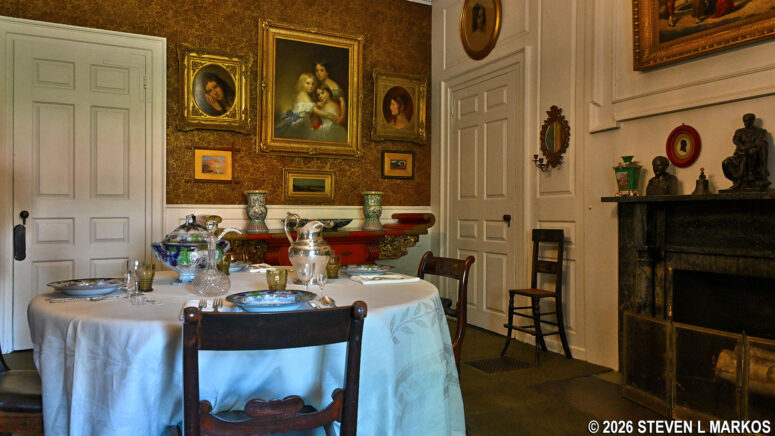 Dining room at the Longfellow House in Cambridge, Massachusetts, Longfellow House – Washington’s Headquarters National Historic Site