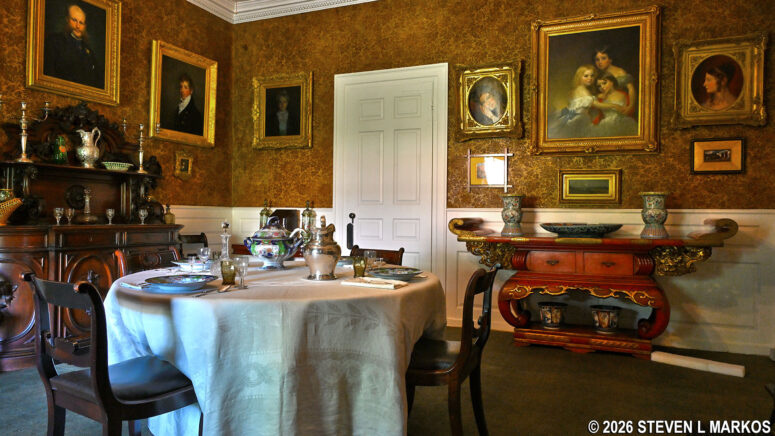 Dining room at the Longfellow House in Cambridge, Massachusetts, Longfellow House – Washington’s Headquarters National Historic Site