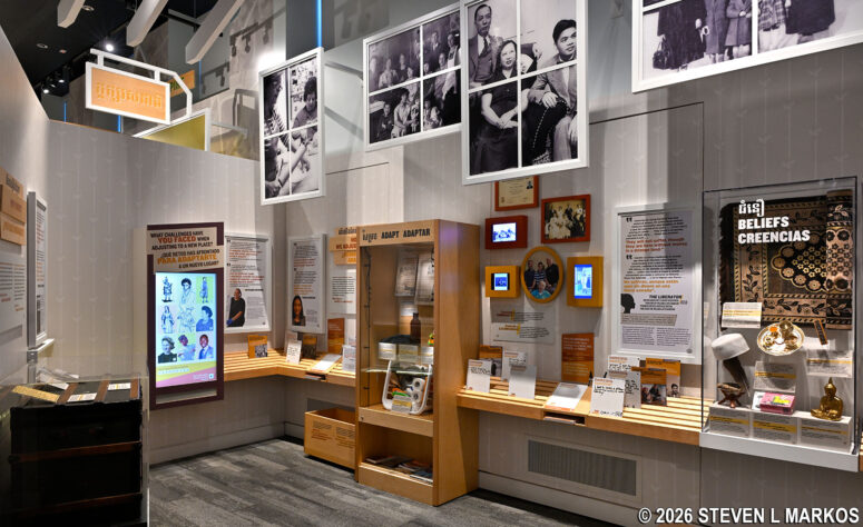 One City, Many Cultures exhibit at the Mogan Cultural Center, Lowell National Historical Park