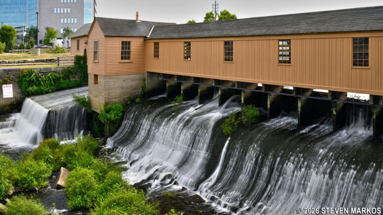 Sluice gates of the Lower Locks Gatehouse on the Pawtucket Canal, Lowell National Historical Park