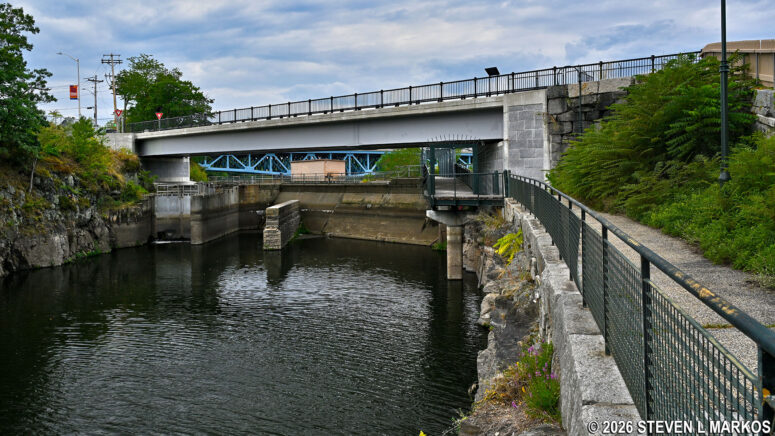 Continuation of the Riverwalk Ramble at the mouth of the Northern Canal in Lowell, Massachusetts