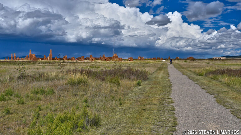Walking path through the ruins of Fort Union, Fort Union National Monument