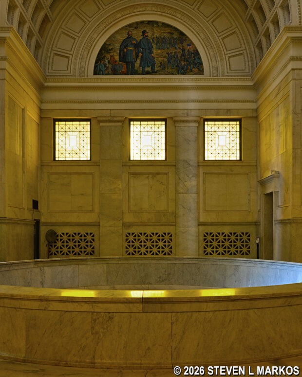 Mural of Grant and General George Thomas on Missionary Ridge in Chattanooga on November 23, 1863, inside Grant’s Tomb, General Grant National Memorial