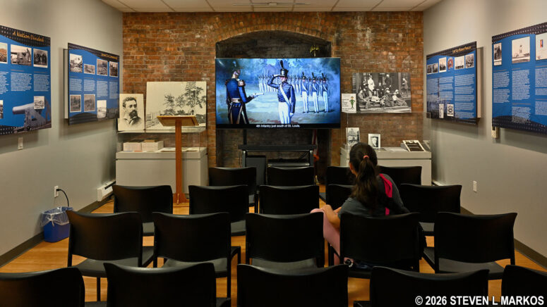 Park film shows at the Visitor Center for General Grant National Memorial