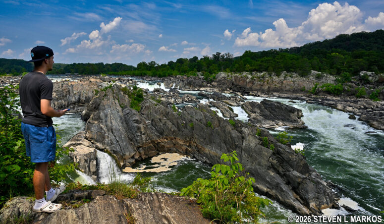 View of the Great Falls, Great Falls Park in Virginia