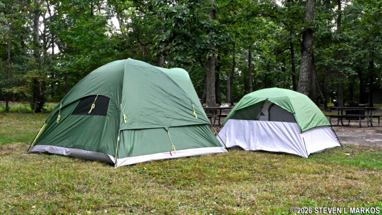 Tent camping at Greenbelt Park Campground in Maryland