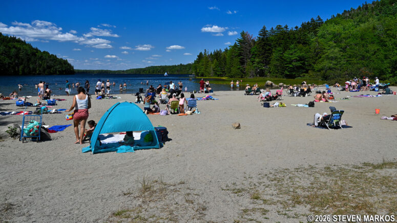 Echo Lake Beach at Acadia National Park