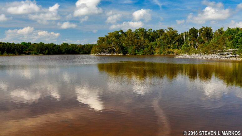 View of Everglades National Park's Eco Pond from near the parking area