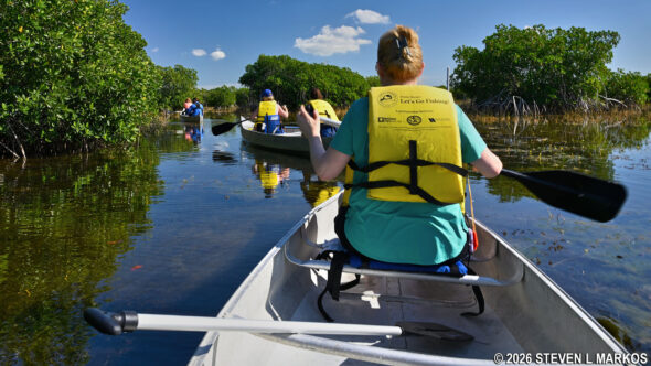 Canoeists on the Nine Mile Pond Canoe Trail