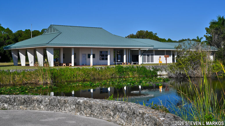 Back of the Royal Palm Visitor Center as seen from the Anhinga Trail, Everglades National Park