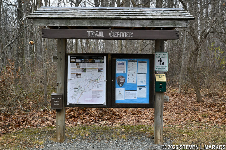 Trail Center Parking Lot bulletin board, Morristown National Historical Park