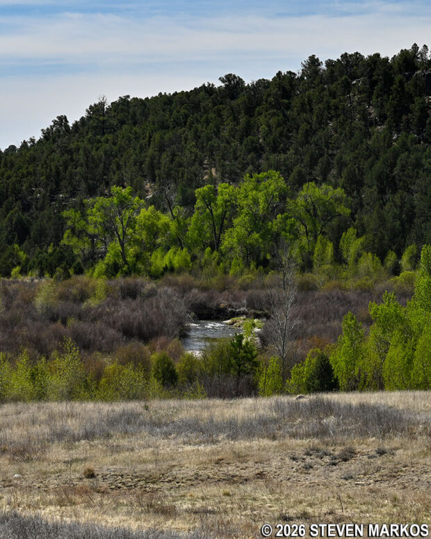 View of the Pecos River from the South Pasture Loop Trail, Pecos National Historical Park