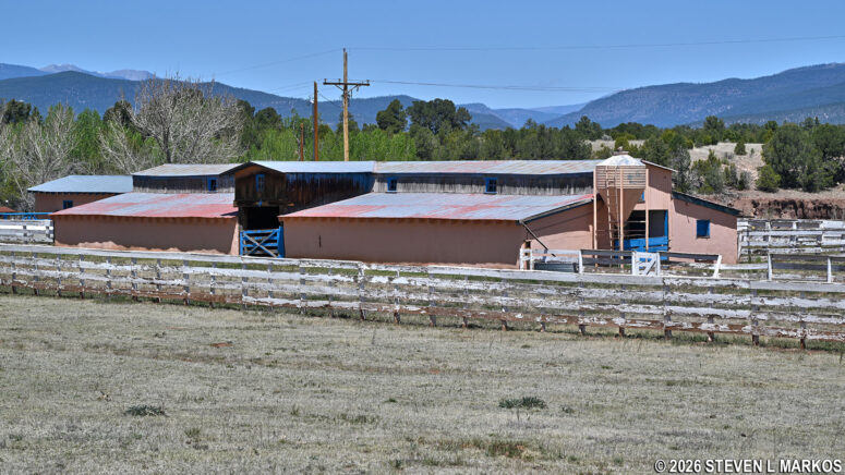 Forked Lightning Ranch buildings at Pecos National Historical Park