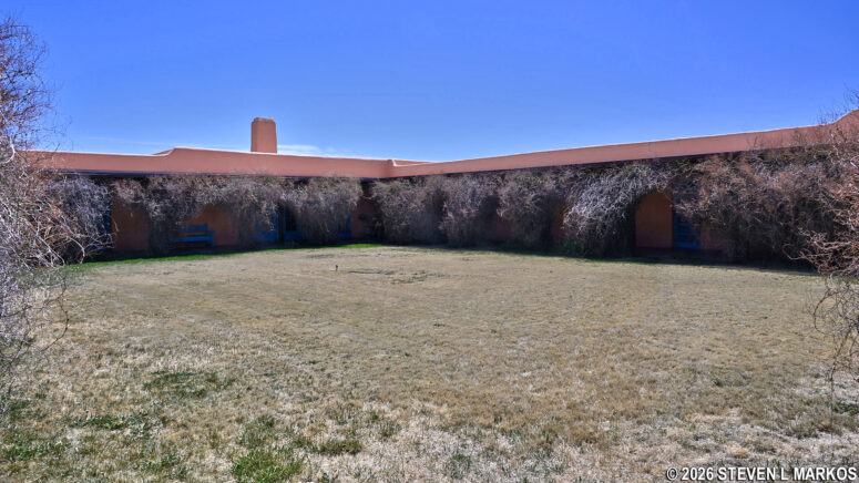 Courtyard at the Forked Lightning Ranch main house, Pecos National Historical Park