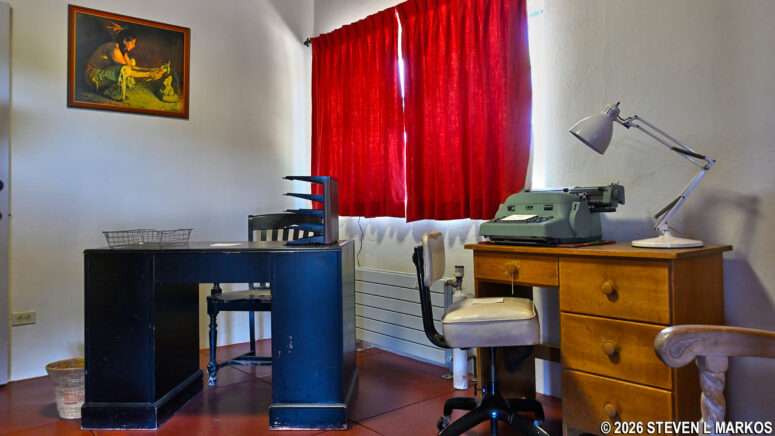 Greer Garson's office at the Forked Lightning Ranch, Pecos National Historical Park