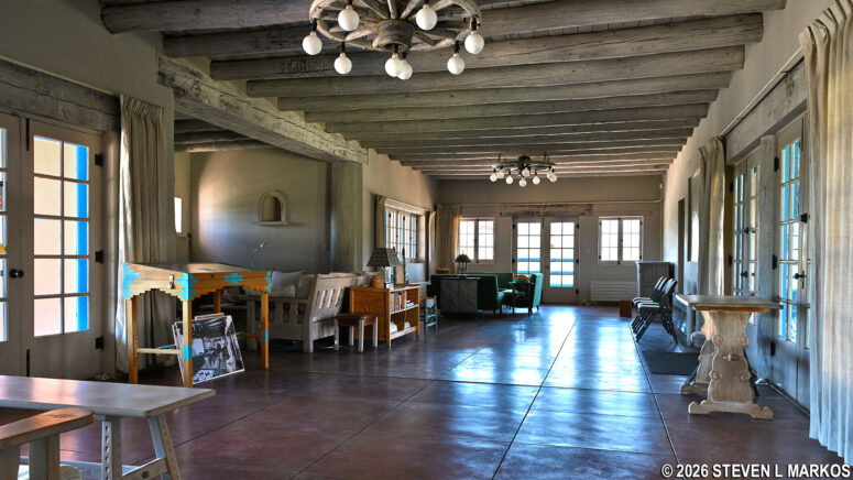 Living room at the Forked Lightning Ranch, Pecos National Historical Park