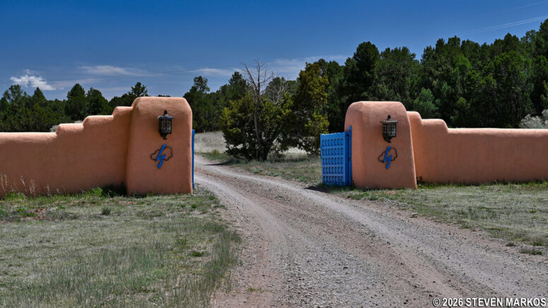 Gate for Ranger Lane at the Trading Post, Pecos National Historical Park
