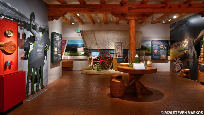 Ranch-era exhibit area inside the Visitor Center at Pecos National Historical Park