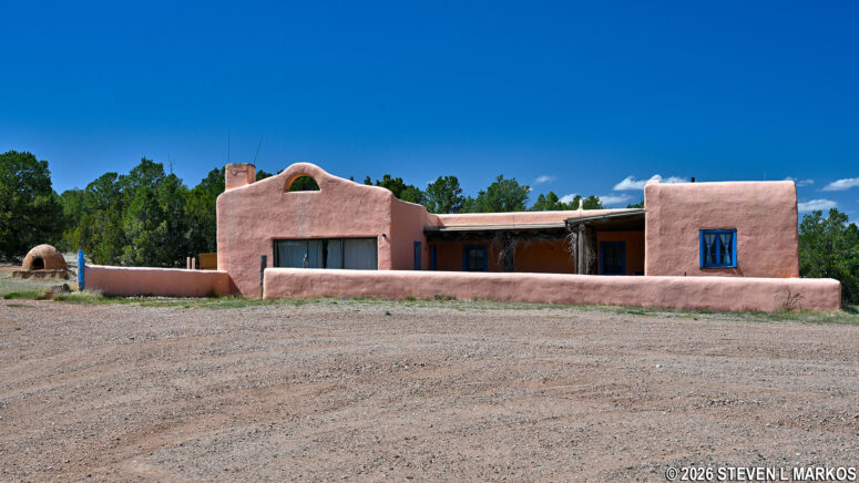 The Casita behind the main house at the Forked Lightning Ranch, Pecos National Historical Park